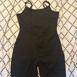 Classic Black Sleeveless Jumpsuit Romper